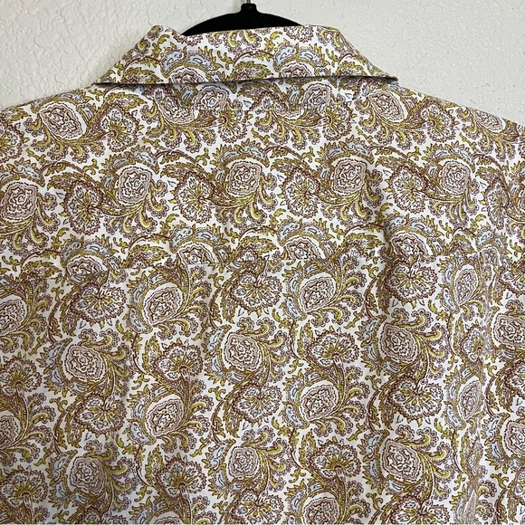 Pendleton Paisley Button-Down Shirt With Pockets Size Women's 14 - Picture 11 of 13